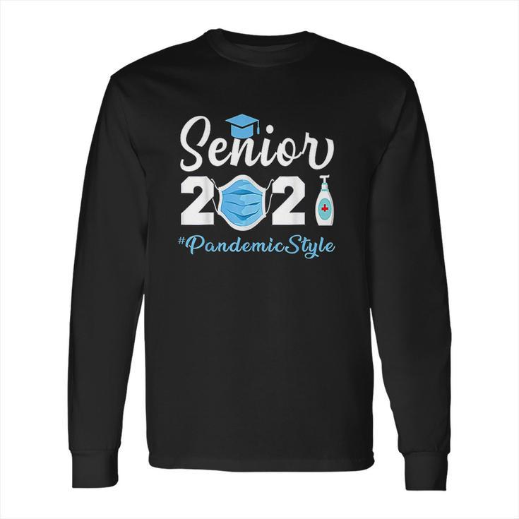 Senior 2021 Pandemic Style Social Distancing Long Sleeve T-Shirt