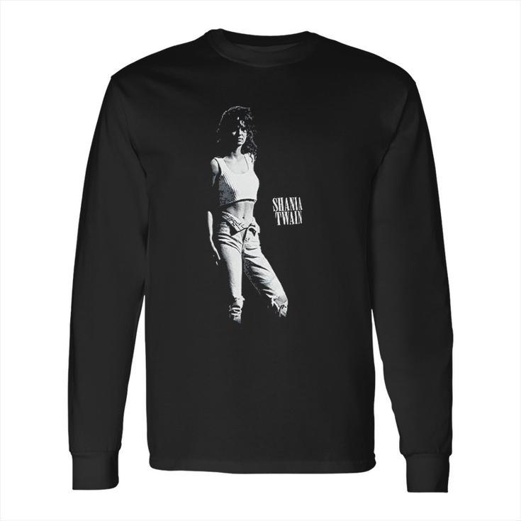 Shania Twain Black & White Long Sleeve T-Shirt