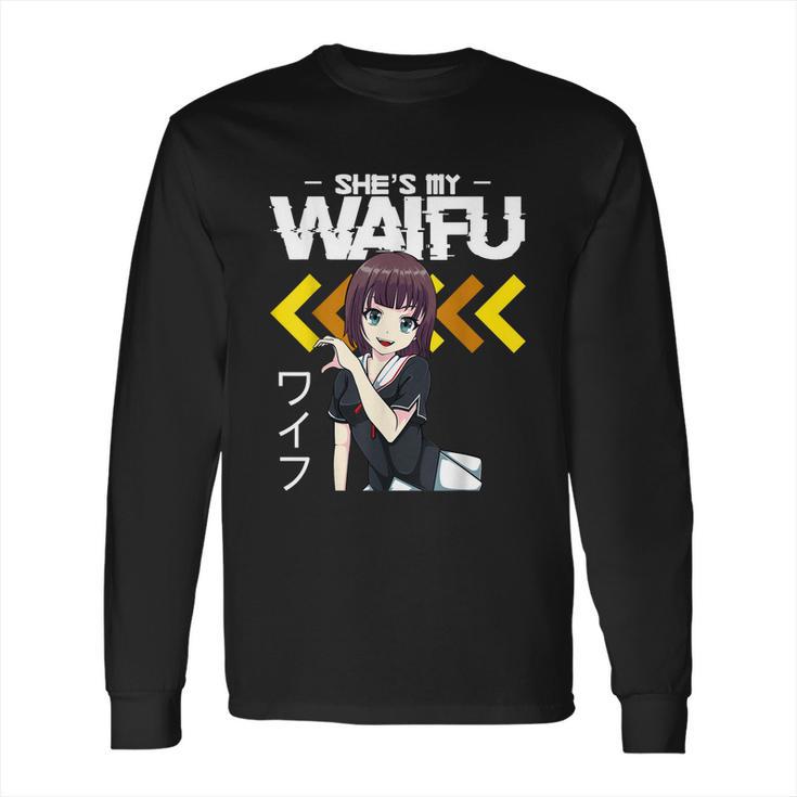 Shes My Waifu Hes My Senpai Anime Manga Couples Romantic Long Sleeve T-Shirt