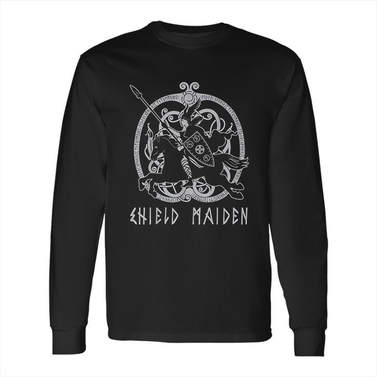 Shield Maiden Viking Woman Warrior Norse Mythology Gift Long Sleeve T-Shirt