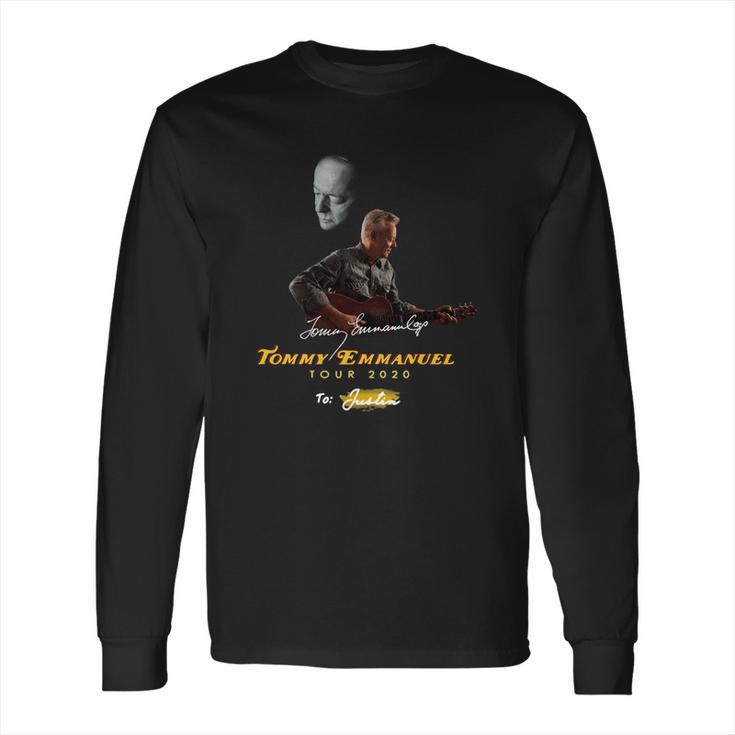 Signature Tommy Emmanuel  2020 To Justin Shirtn Long Sleeve T-Shirt