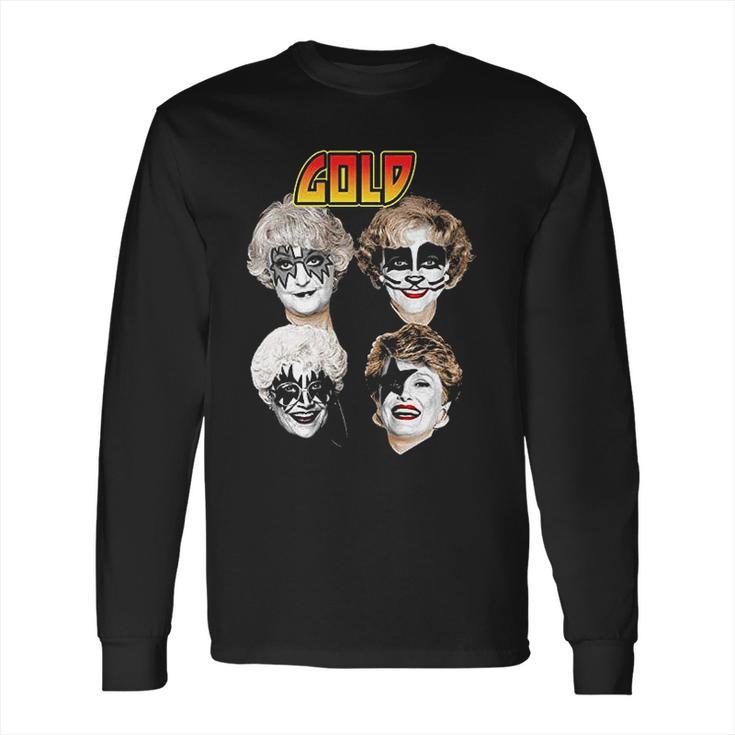 Sitcom Kiss Golden Girls Rock Music Parody Funny Mashup Serie Tv Funny Long Sleeve T-Shirt