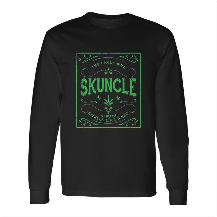 Skuncle Green Marijuana Uncle Long Sleeve T-Shirt