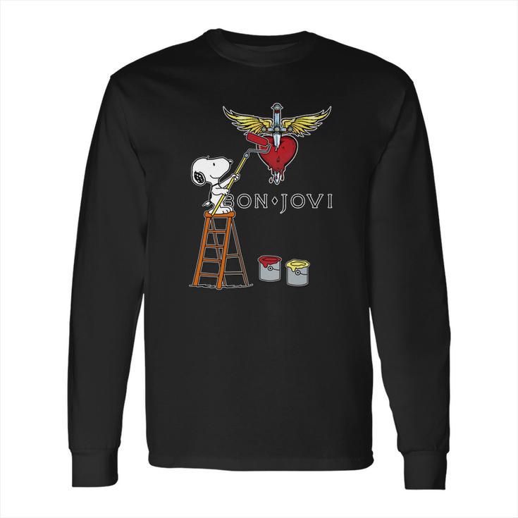 Snoopy Bon Jovi Long Sleeve T-Shirt