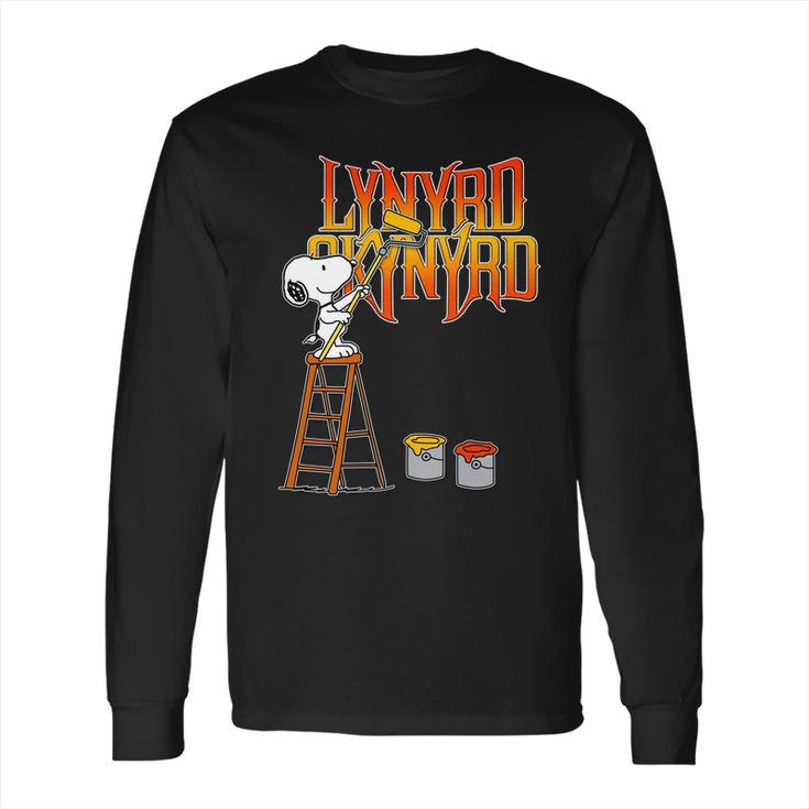 Snoopy Drawing Lynyrd Skynyrd Long Sleeve T-Shirt