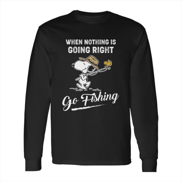 Snoopy Go Fishing Long Sleeve T-Shirt