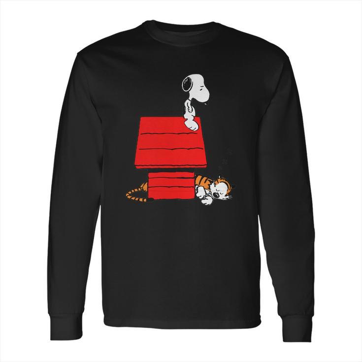 Snoopy And Hobbes Long Sleeve T-Shirt