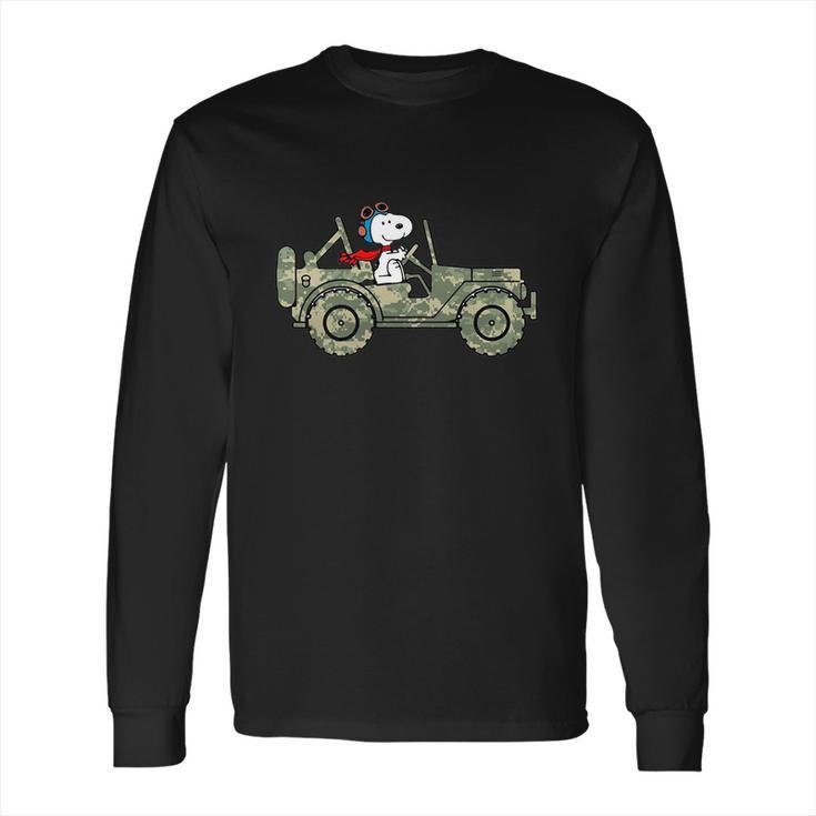 Snoopy Jeep Long Sleeve T-Shirt