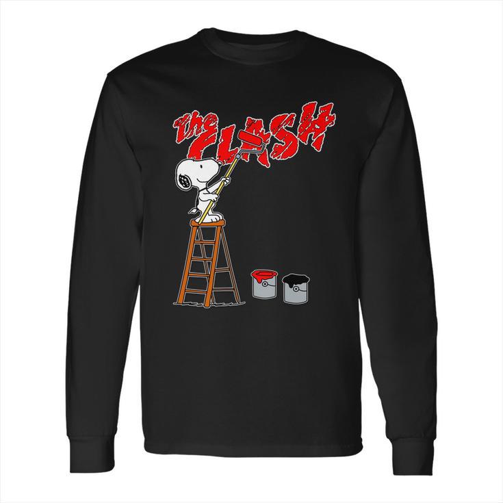 Snoopy Paints  The Clash Long Sleeve T-Shirt