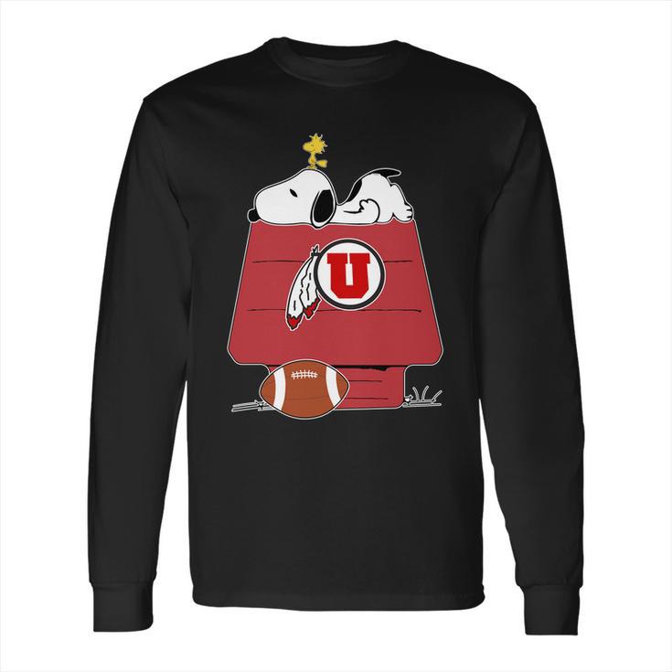 Snoopy Utah Utes Fans Long Sleeve T-Shirt