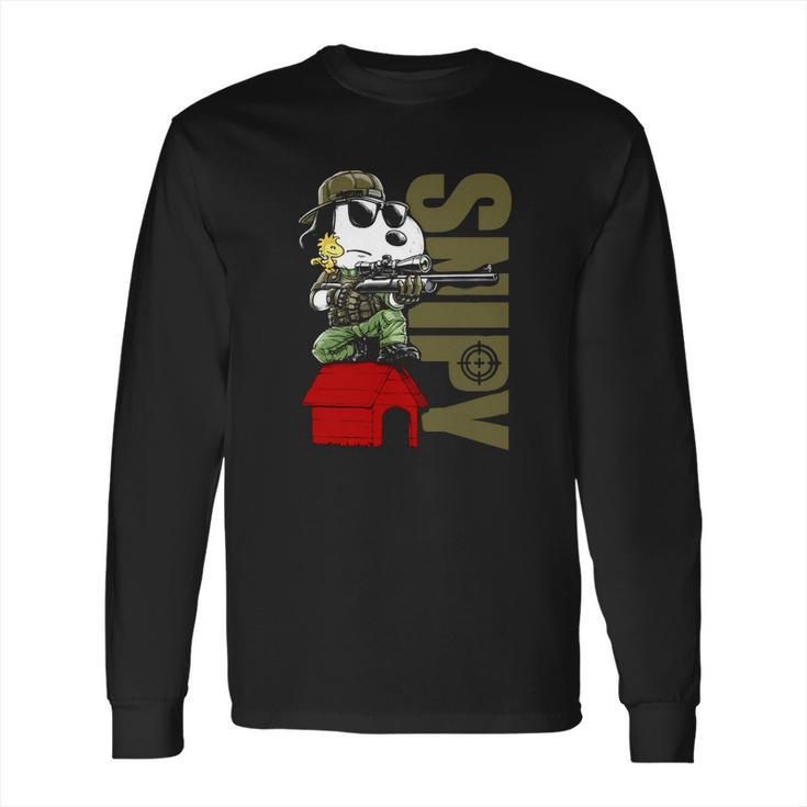 Snoopy And Woodstock Snipy Shirt Long Sleeve T-Shirt