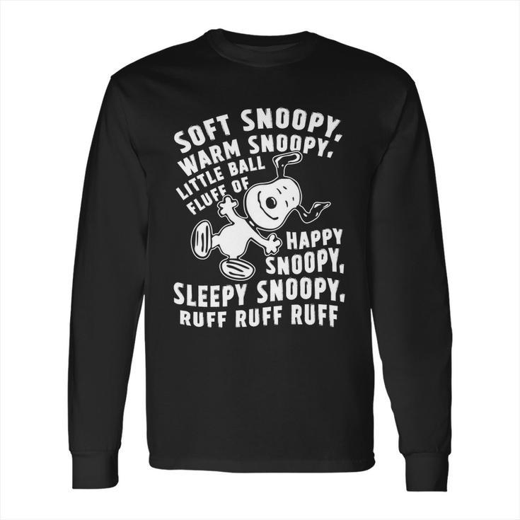 Soft Snoopy Warn Snoopy Happy Snoopy Long Sleeve T-Shirt