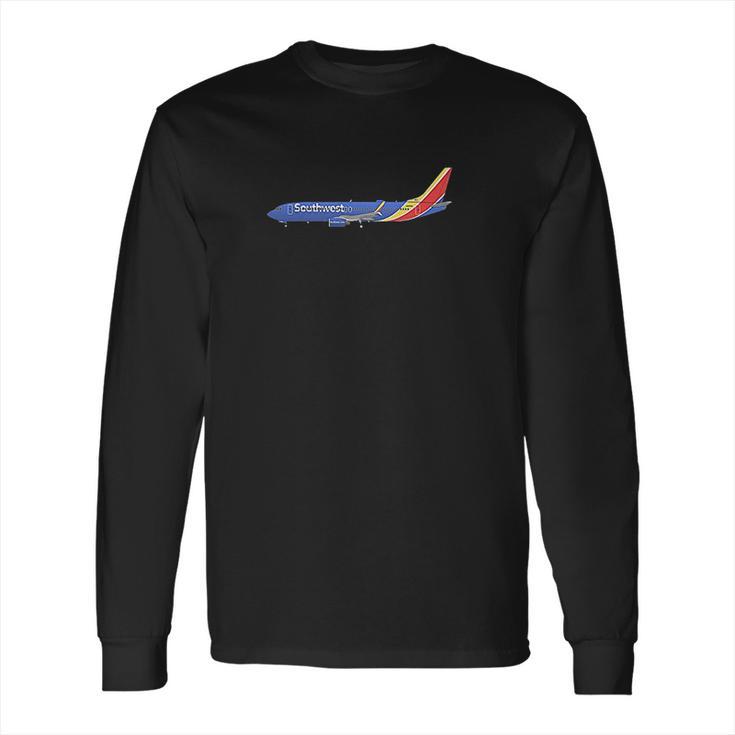 Southwest Airlines Boeing 737 800 Long Sleeve T-Shirt