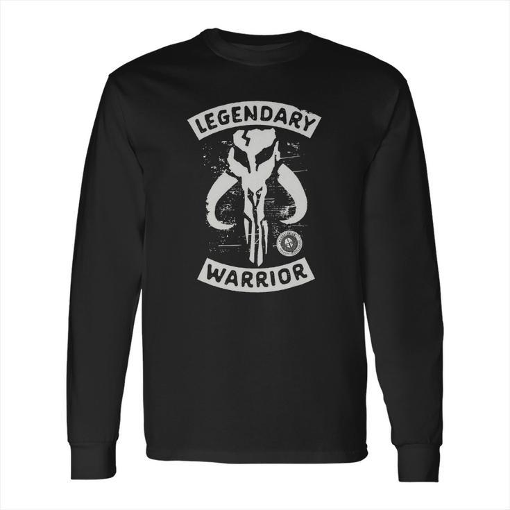 Star Wars The Mandalorian Skull Legendary Warrior T-Shirt Long Sleeve T-Shirt