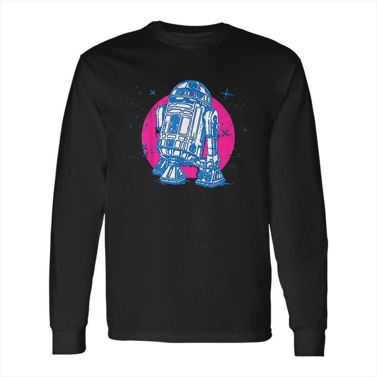 Star Wars R2-D2 Vintage Neon Retro Sparkly Badge Long Sleeve T-Shirt