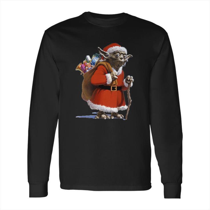 Star Wars Yoda Santa Claus Ugly Faux Long Sleeve T-Shirt