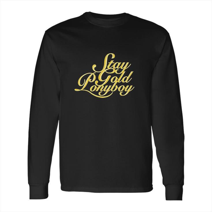 Stay Gold Ponyboy Graphic Long Sleeve T-Shirt