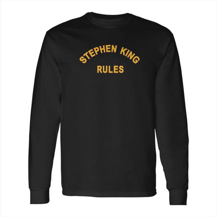 Stephen King Rules Horror Movie Book Merchandise Graphic Long Sleeve T-Shirt