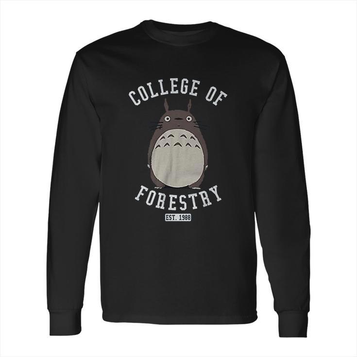 Stoned Totoro College Of Forestry Studio Long Sleeve T-Shirt