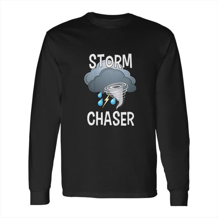 Storm Chaser Boys Storm Hunter Tornado Gift Long Sleeve T-Shirt