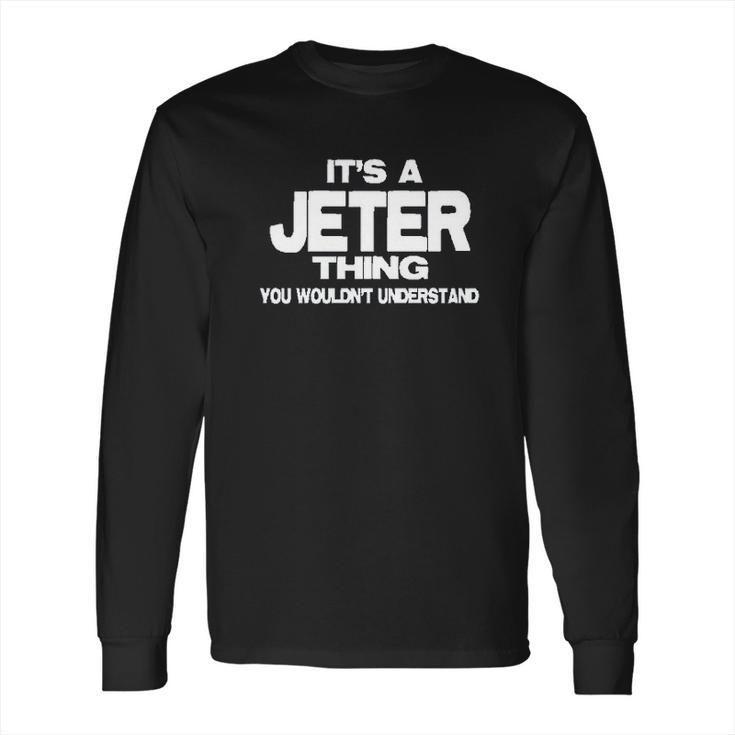 Stuff With Attitude Jeter Thing Navy Long Sleeve T-Shirt