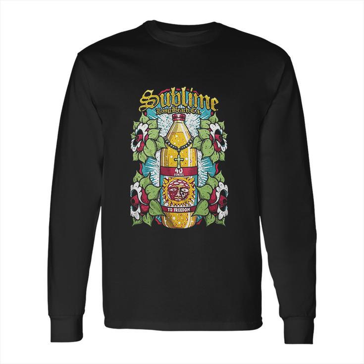 Sublime 40 Oz Bottle Slim Fit Long Sleeve T-Shirt