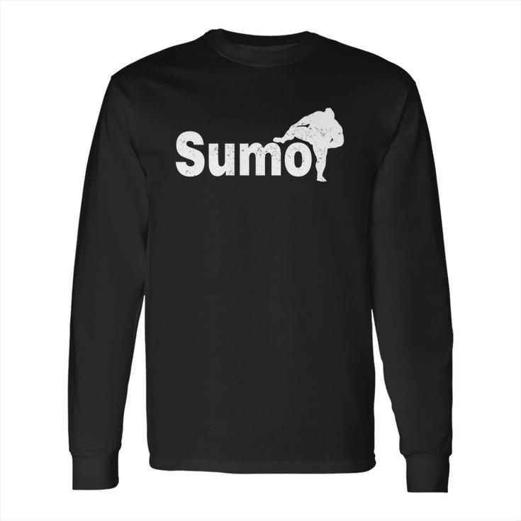 Sumo Japanese Fighter Logo Long Sleeve T-Shirt