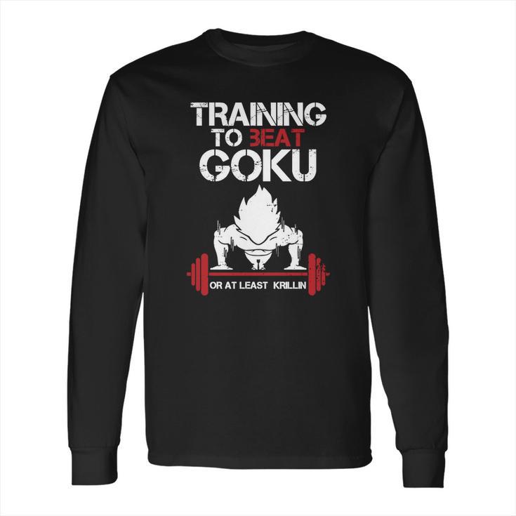 Super Saiyan Goku Training GymShirt T-Shirt Long Sleeve T-Shirt