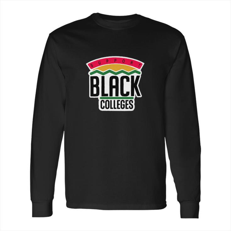 Support Black Colleges Hoodie Mocha Long Sleeve T-Shirt