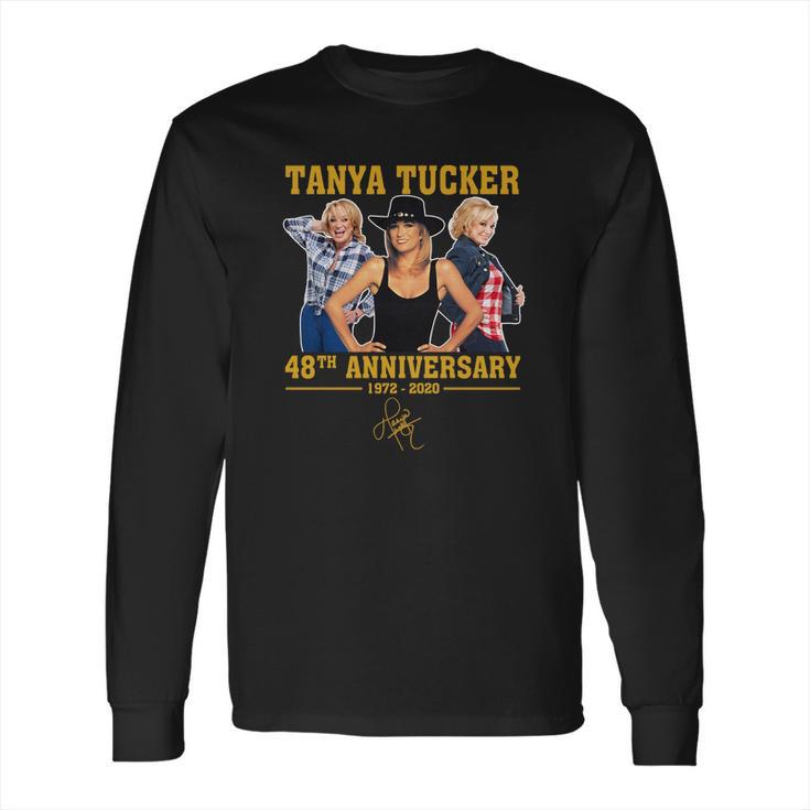 Tanya Tucker 48Th Anniversary From 1972 To 2020 Signature Long Sleeve T-Shirt