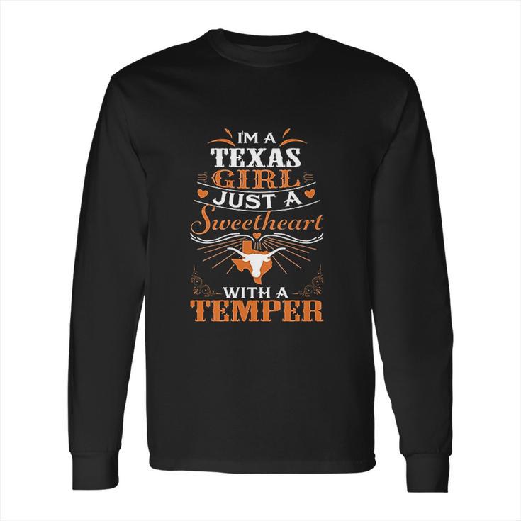 Texas Longhorns Texas Longhorn Girl Long Sleeve T-Shirt