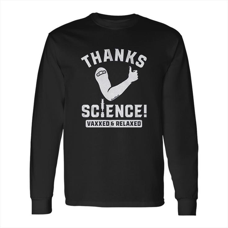 Thanks Science Vaxxed  Relaxed Long Sleeve T-Shirt