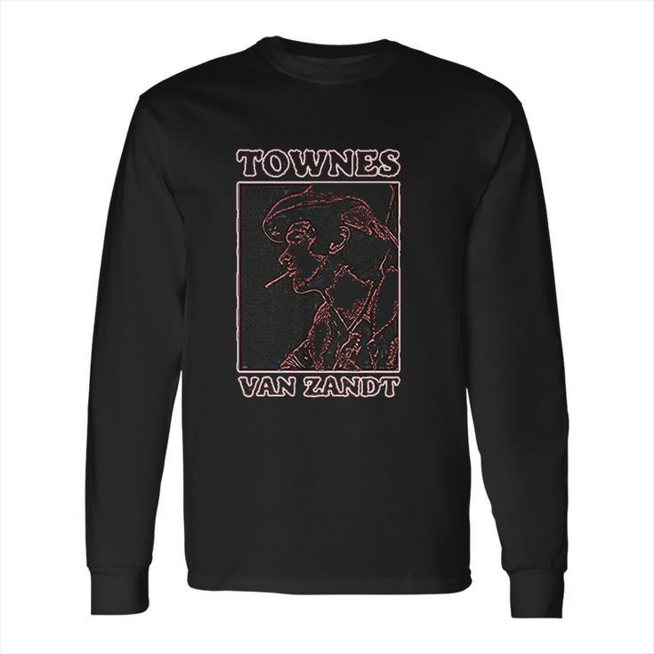 Townes Van Zandt Simple Wild Long Sleeve T-Shirt