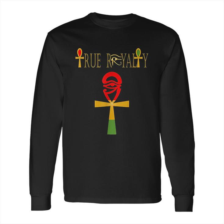 True Royalty Black Melanin Kemetic Apparel African Long Sleeve T-Shirt