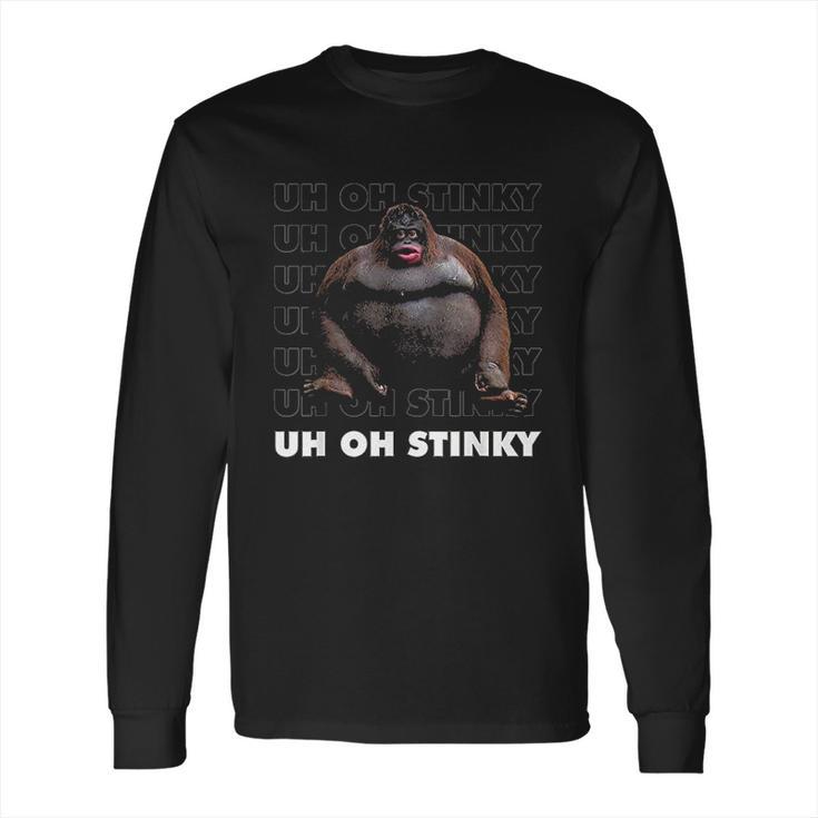 Uh Oh Stinky Poop Meme Long Sleeve T-Shirt