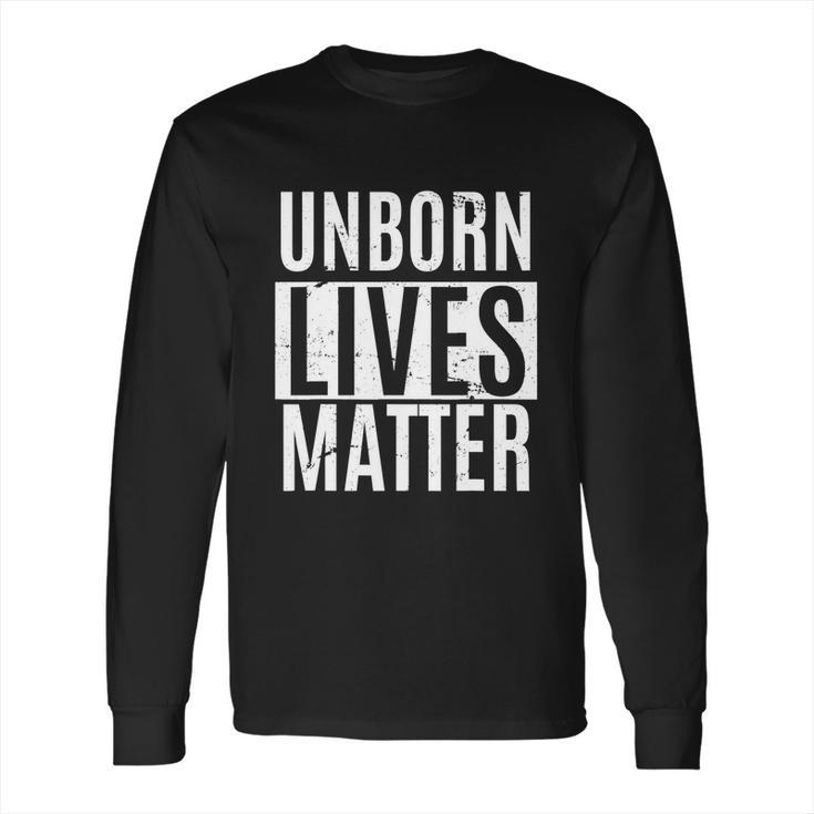 Unborn Lives Matter Antiabortion Prolife Fetus Tshirt Long Sleeve T-Shirt