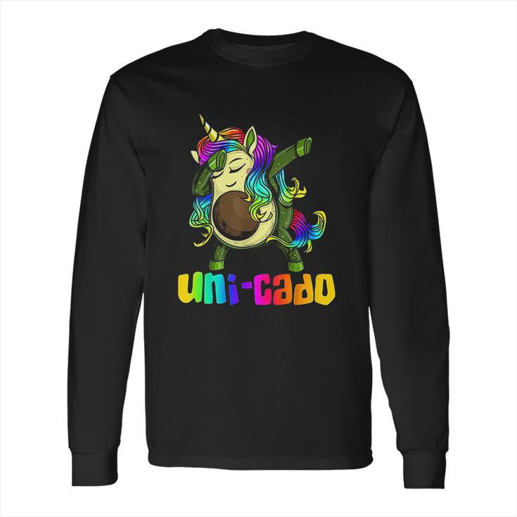 Uni Cado Dabbing Unicorn Avocado Long Sleeve T-Shirt