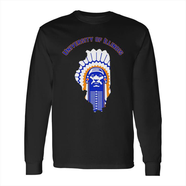 Univercity Of I Illinois Chief Long Sleeve T-Shirt