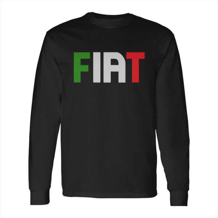 Uomo Fiat Stampa Verde Bianco Rosso Altri Colori C T-Shirt Long Sleeve T-Shirt