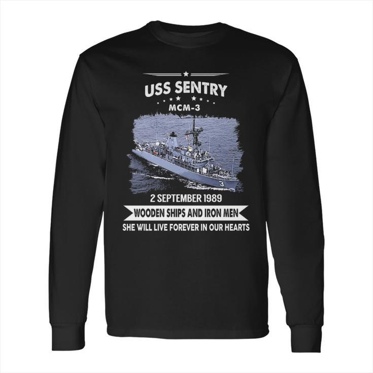 Uss Sentry Mcm3 Long Sleeve T-Shirt