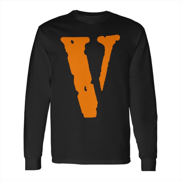 V As Vlone Orange T-Shirt Long Sleeve T-Shirt