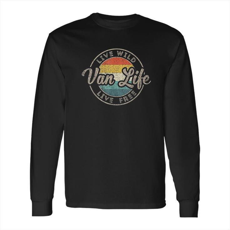 Van Life Clothing Retro Vintage Van Dwellers Vanlife Nomad Long Sleeve T-Shirt