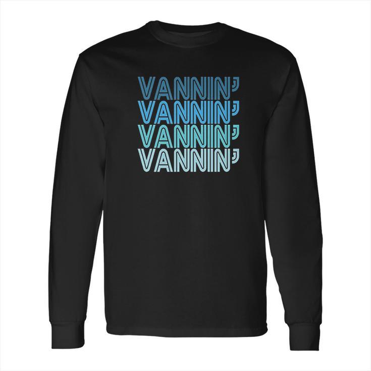 Vannin Retro Blue Vanner Long Sleeve T-Shirt