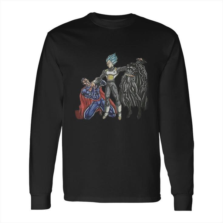 Vegeta Superman Batman Shirt Long Sleeve T-Shirt