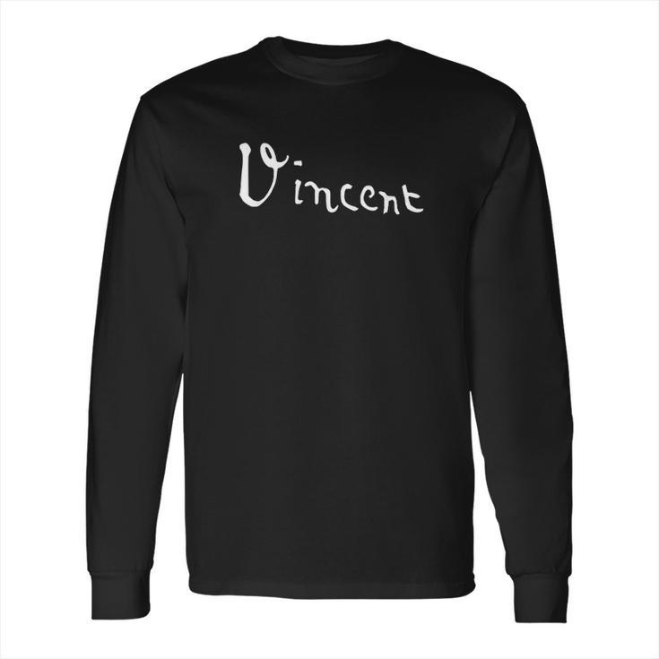 Vincent Van Gogh Signature Fine Art Impressionism Painter Long Sleeve T-Shirt