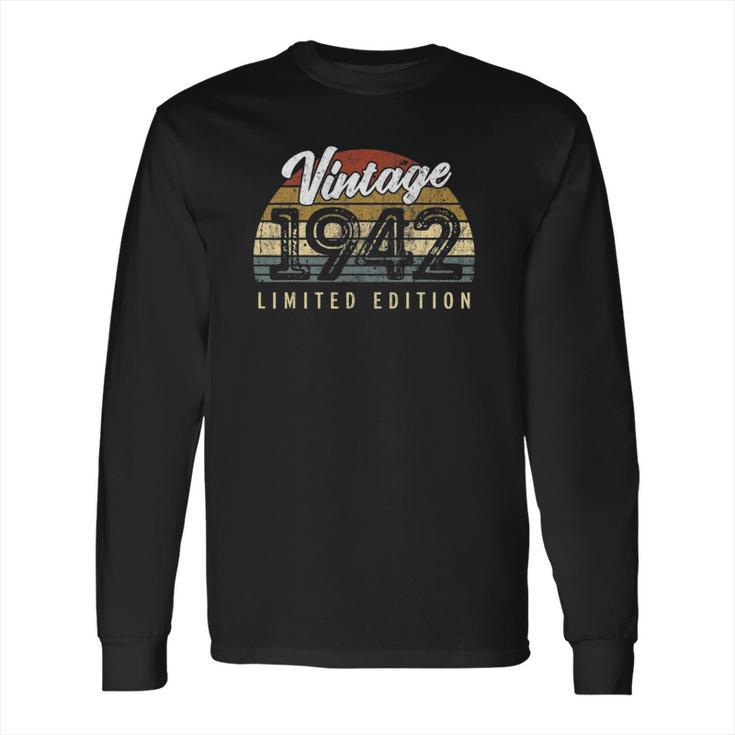 Vintage 1942 Limited Edition 80 Years Old 80Th Birthday Long Sleeve T-Shirt