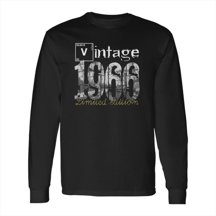 Vintage 1966 Tee - 55 Years Old  1966 55Th Birthday Gift Long Sleeve T-Shirt