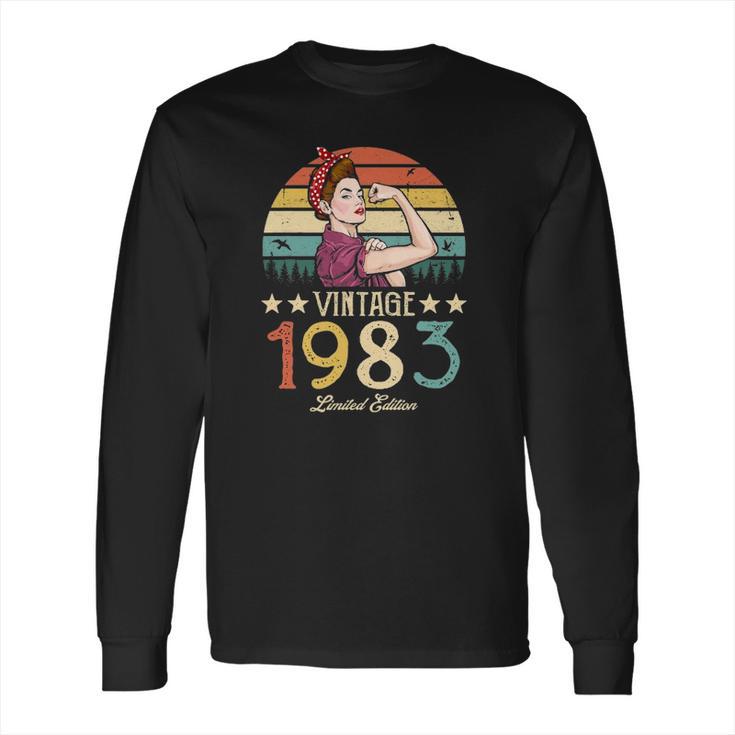 Vintage 1983 Limited Edition 1983 39Th Birthday 39 Years Old Long Sleeve T-Shirt