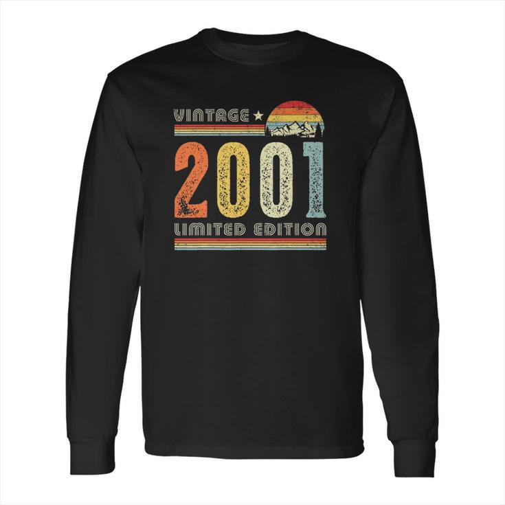 Vintage 2001 Made In 2001 21St Birthday 21 Years Old Long Sleeve T-Shirt