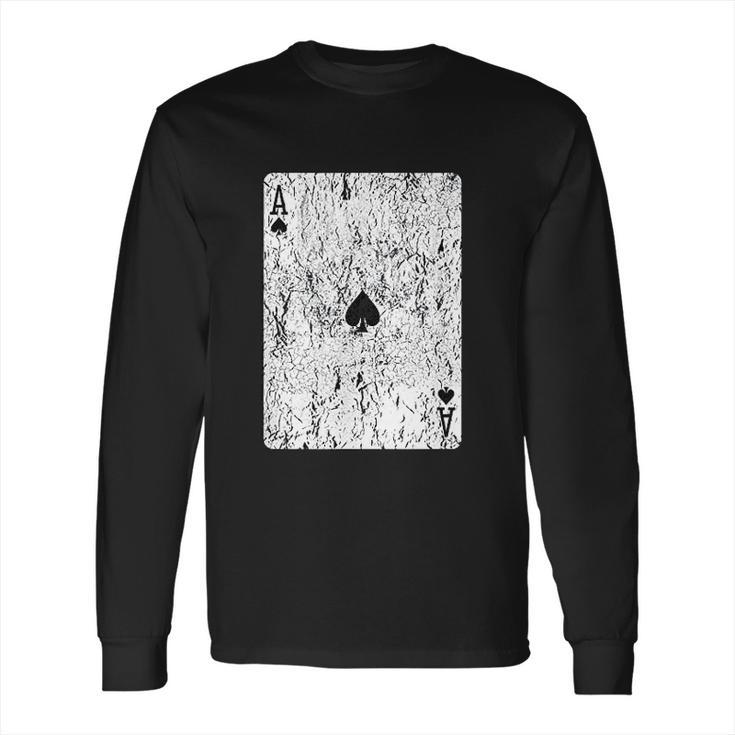 Vintage Ace Of Spades Long Sleeve T-Shirt